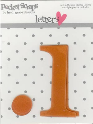 Heidi Grace - Daydreamer - Plastic Alpha Stickers i - 2/pk  (sold in 3's)